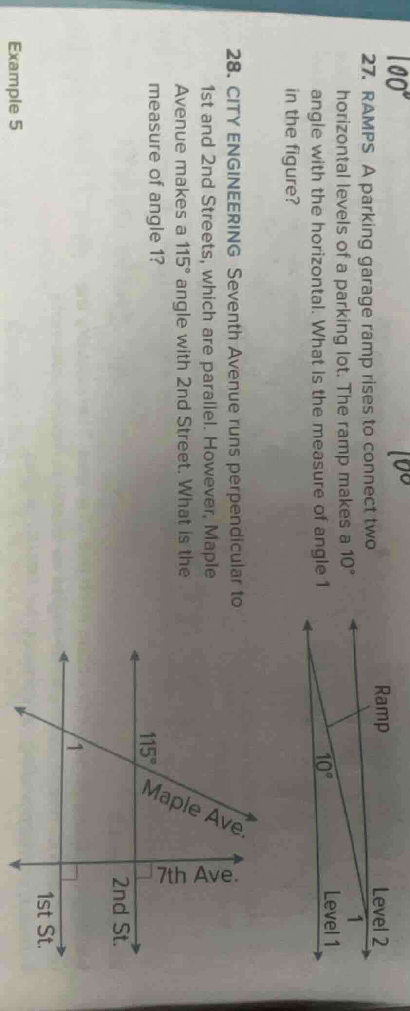 27. ramps a parking garage ramp rises to connect two horizontal levels …