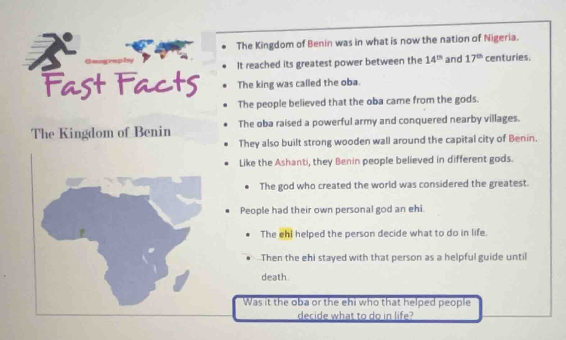 fast facts the kingdom of benin - the kingdom of benin was in what is n…