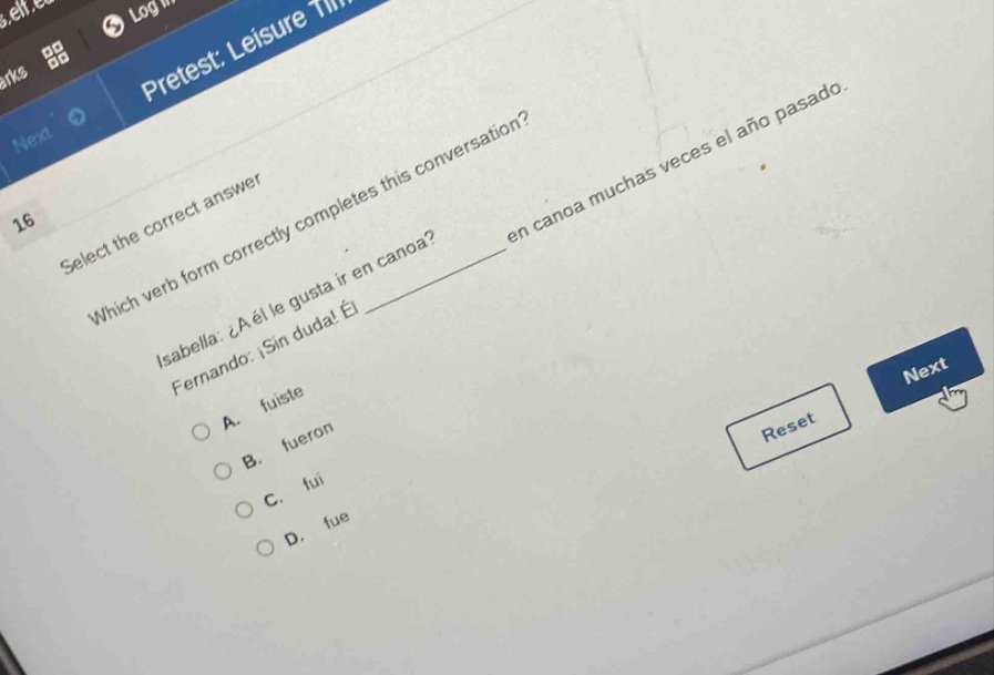 16 select the correct answer which verb form correctly completes this c…