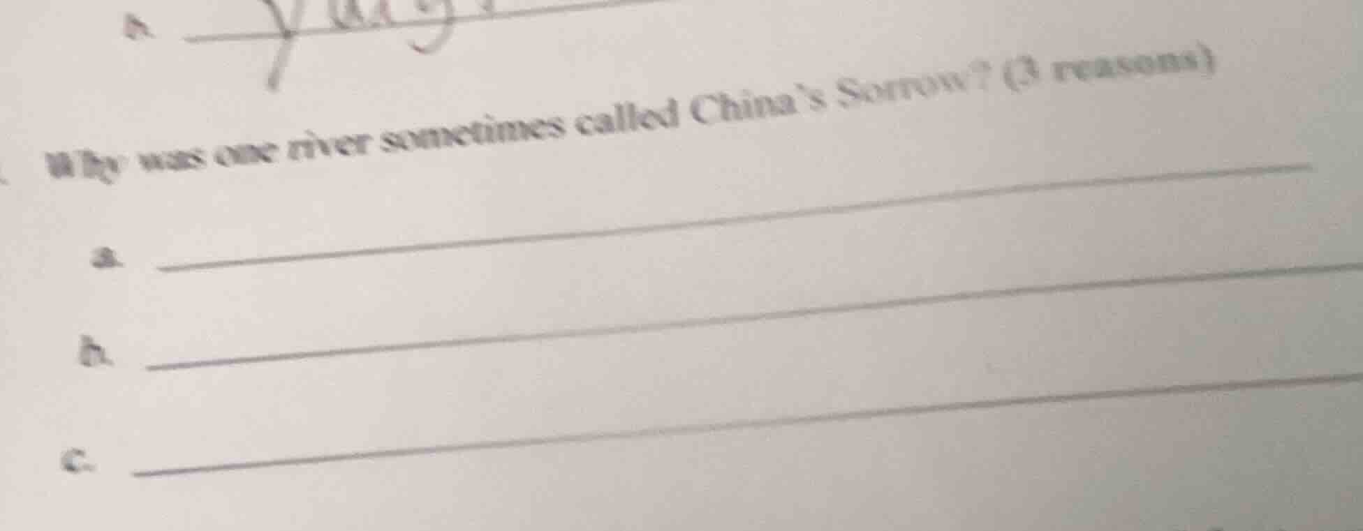why was one river sometimes called chinas sorrow? (3 reasons)