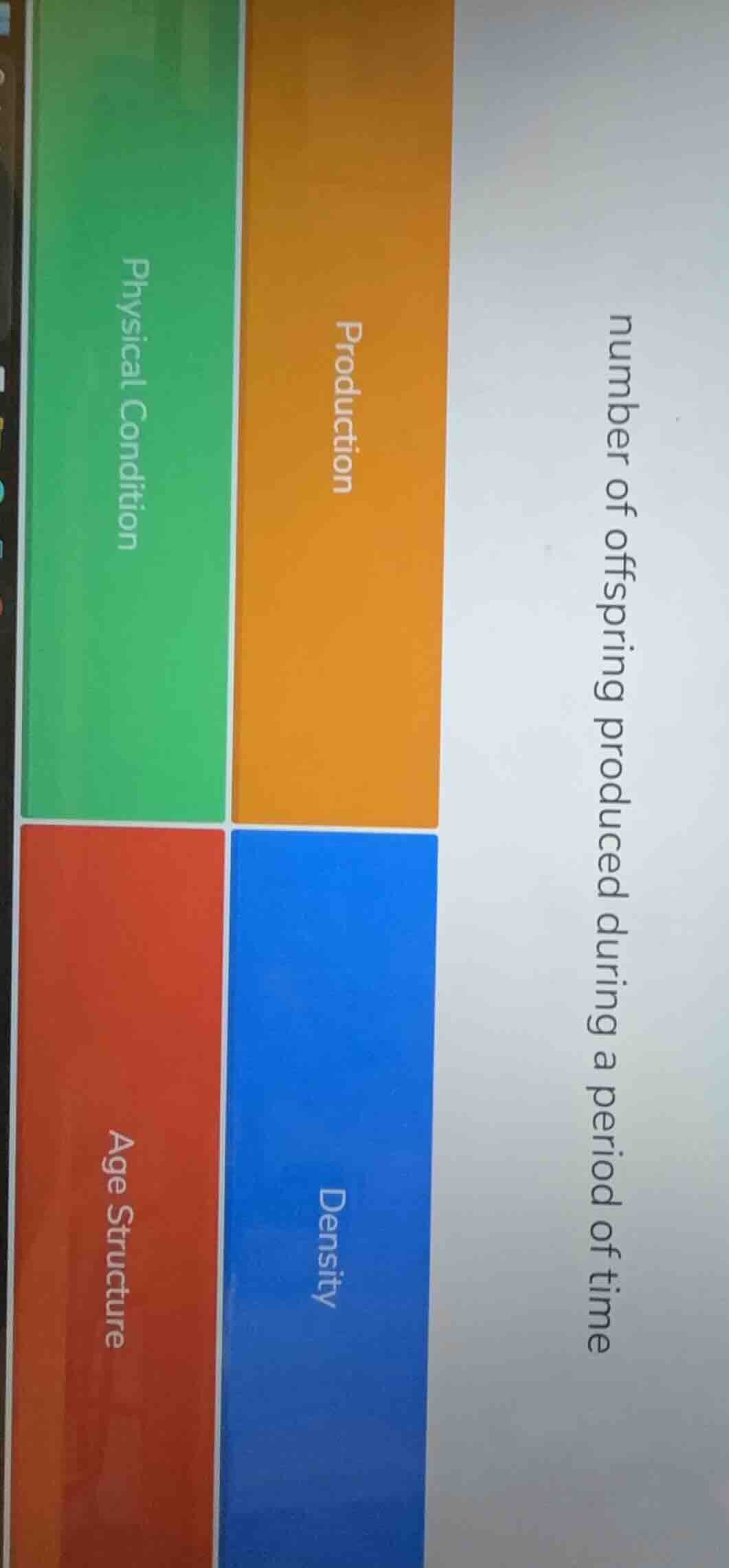 number of offspring produced during a period of time; production; physi…