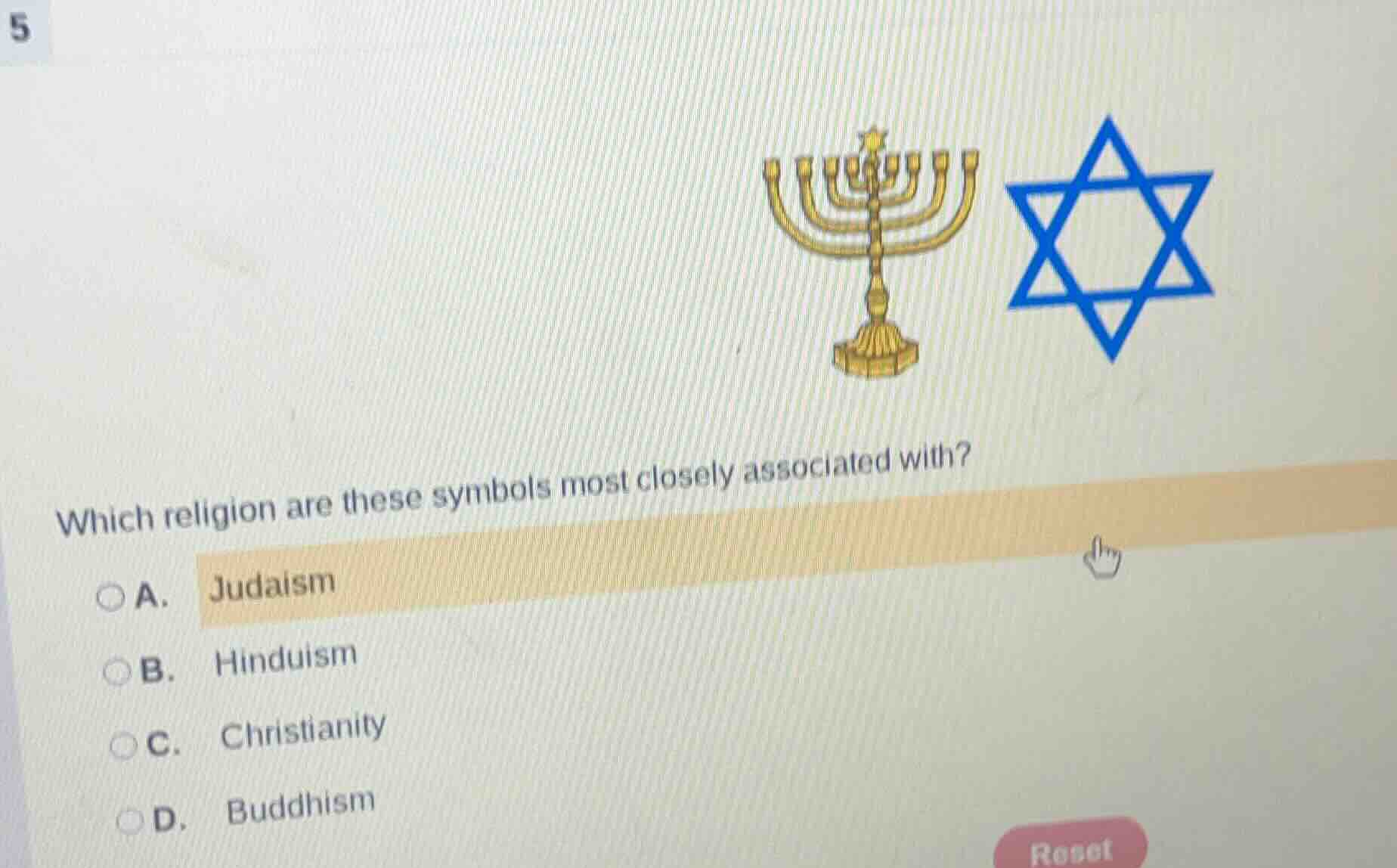 which religion are these symbols most closely associated with? a. judai…