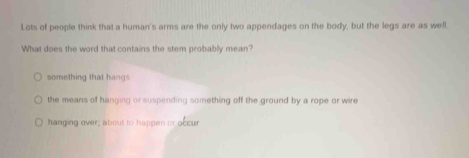 lots of people think that a humans arms are the only two appendages on …