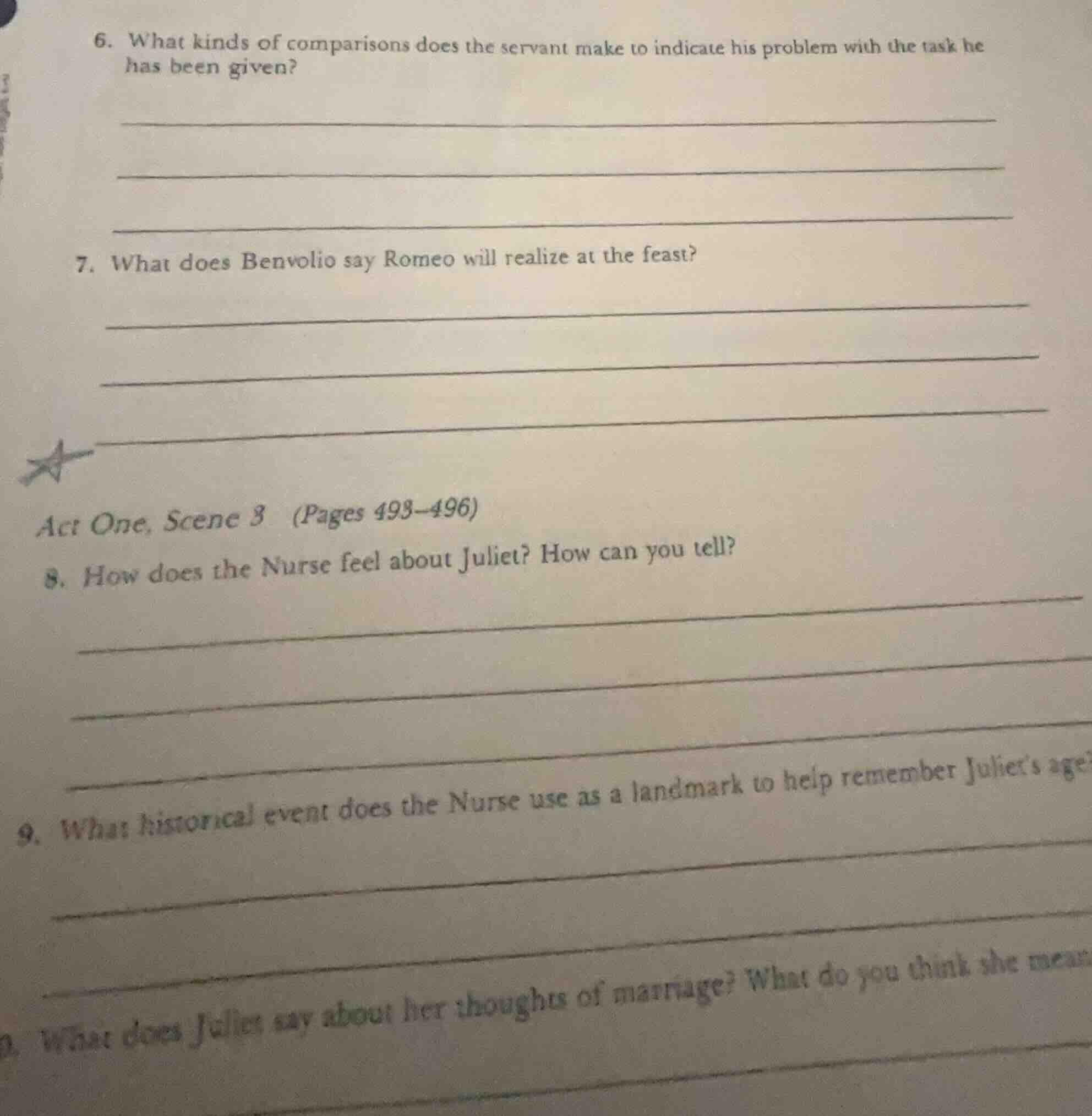 6. what kinds of comparisons does the servant make to indicate his prob…