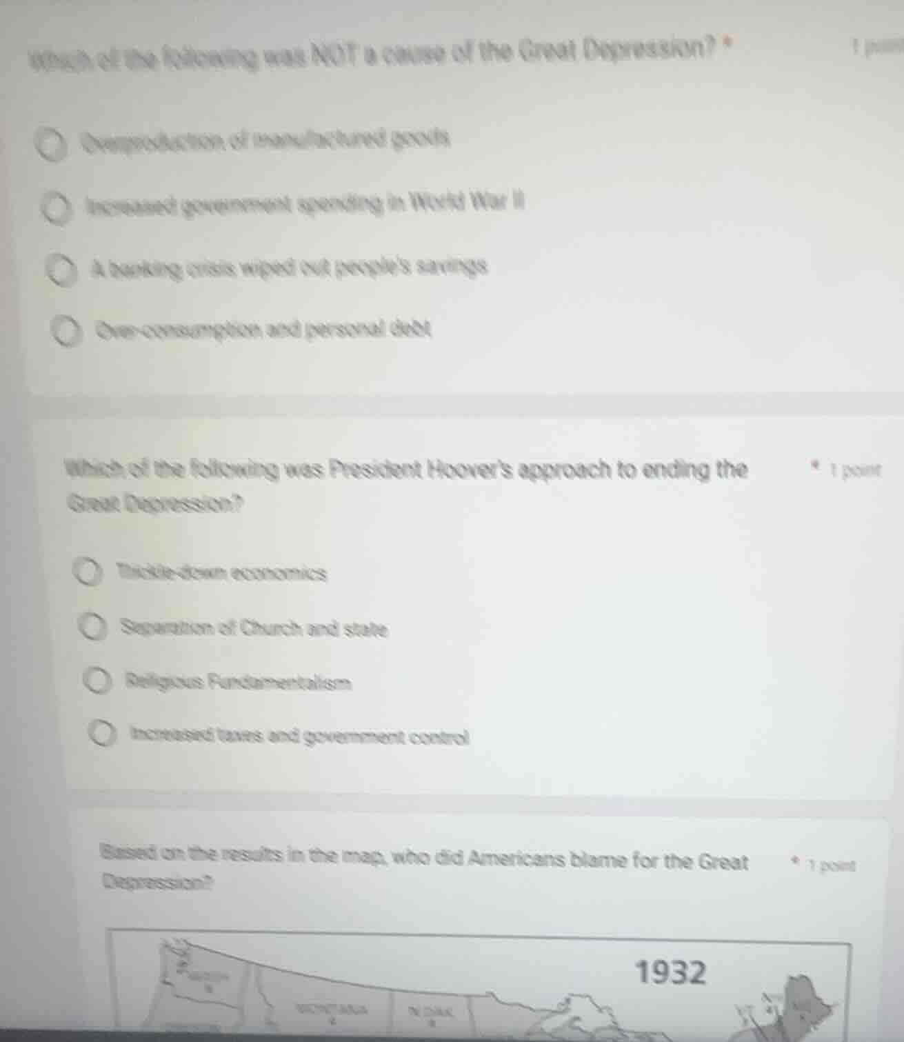 which of the following was not a cause of the great depression? overpro…