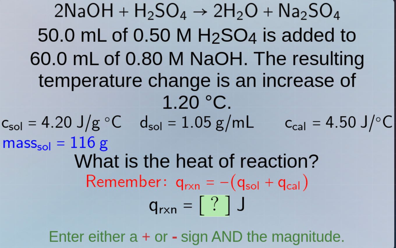 2naoh + h₂so₄ → 2h₂o + na₂so₄50.0 ml of 0.50 m h₂so₄ is added to 60.0 m…