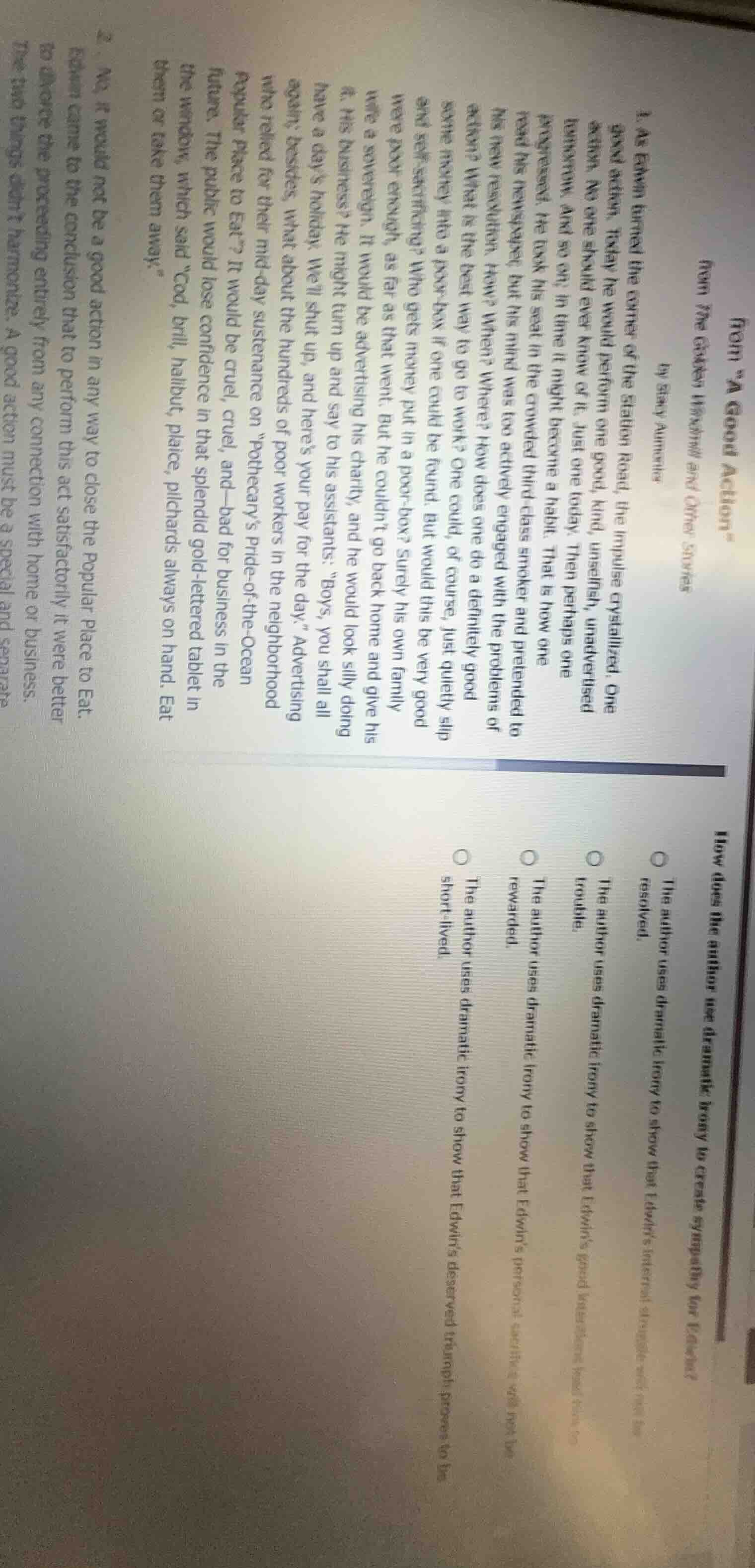 from “a good action” from the gorkey mewspaper and other stories by sia…