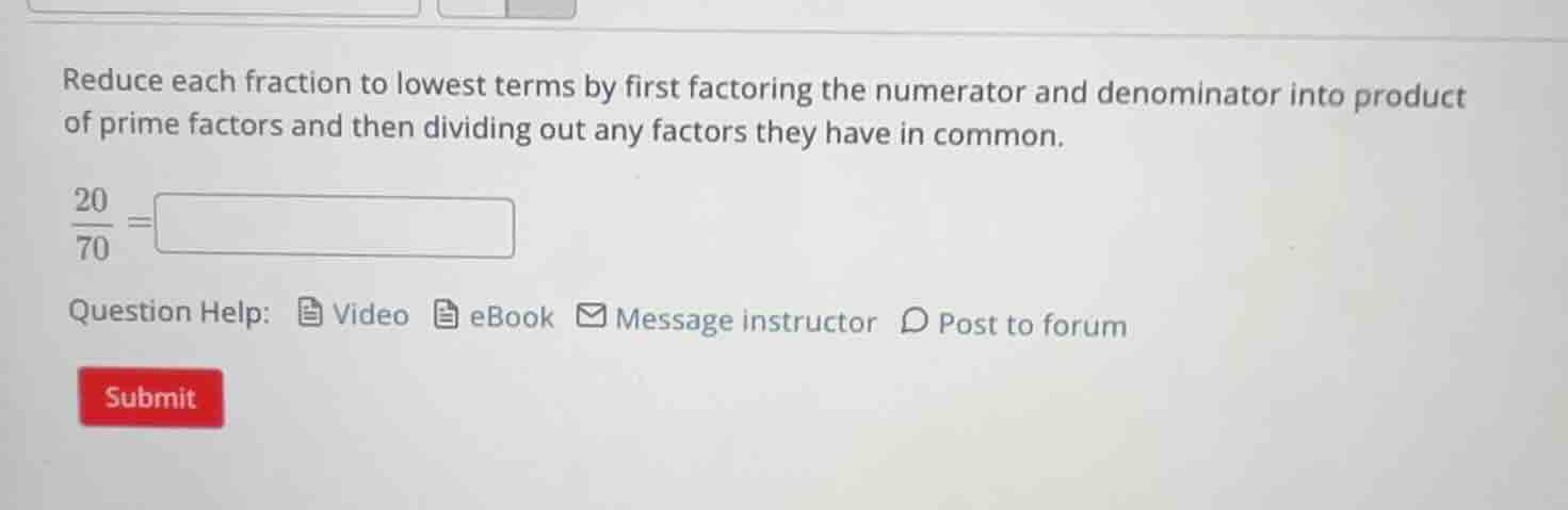 reduce each fraction to lowest terms by first factoring the numerator a…