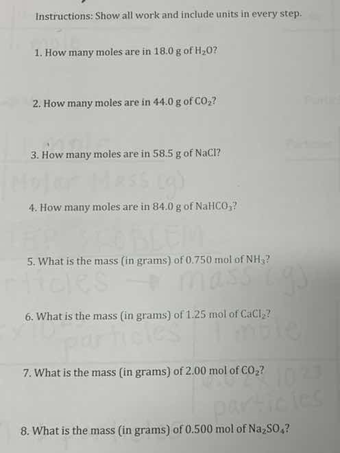 instructions: show all work and include units in every step. 1. how man…