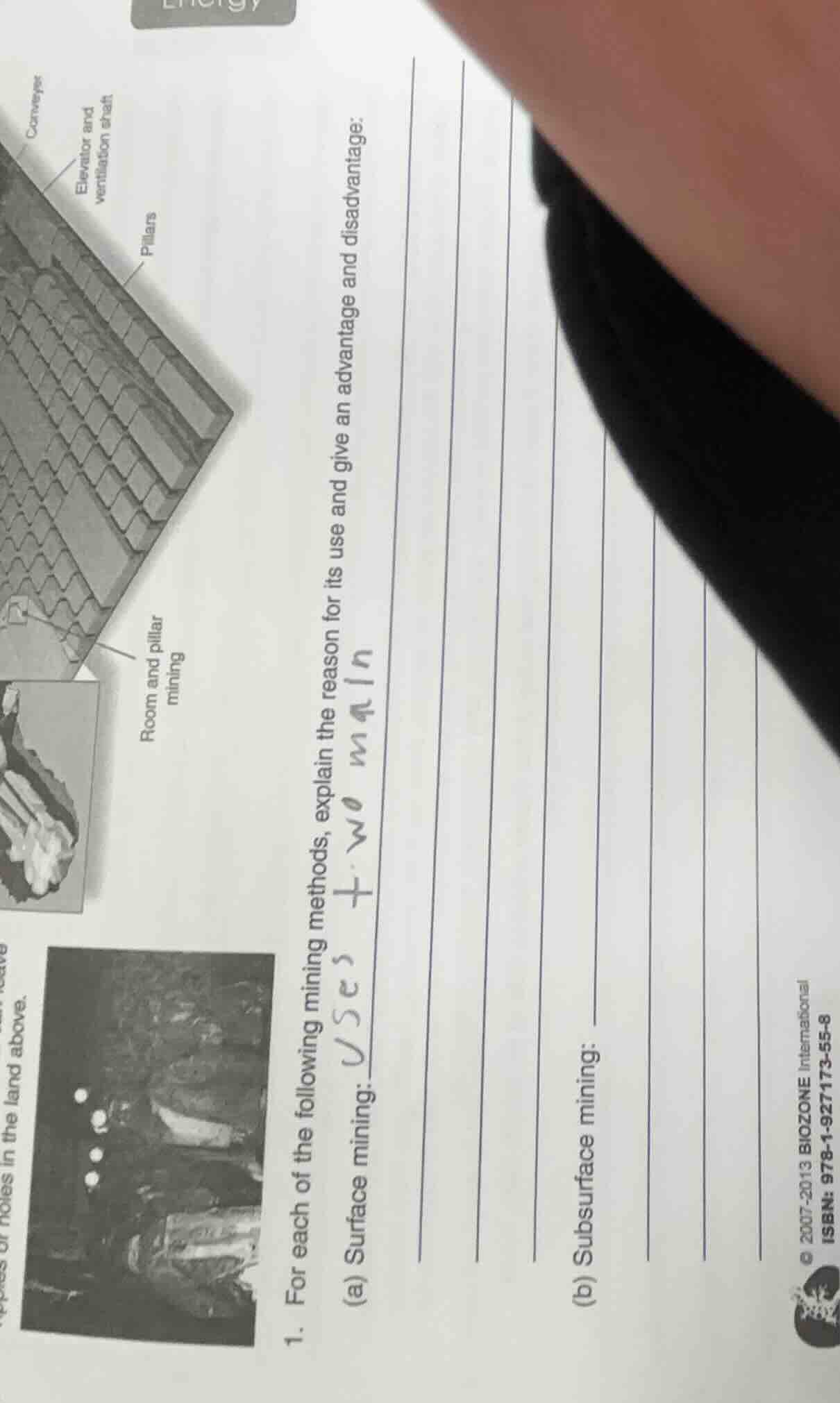 1. for each of the following mining methods, explain the reason for its…