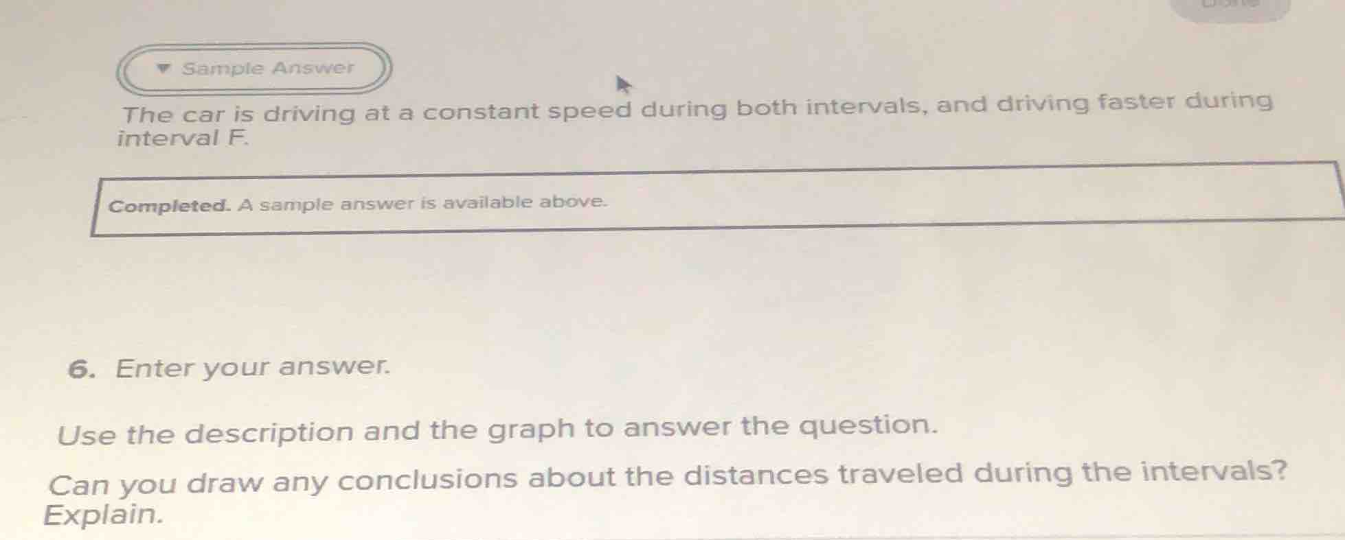 6. enter your answer. use the description and the graph to answer the q…