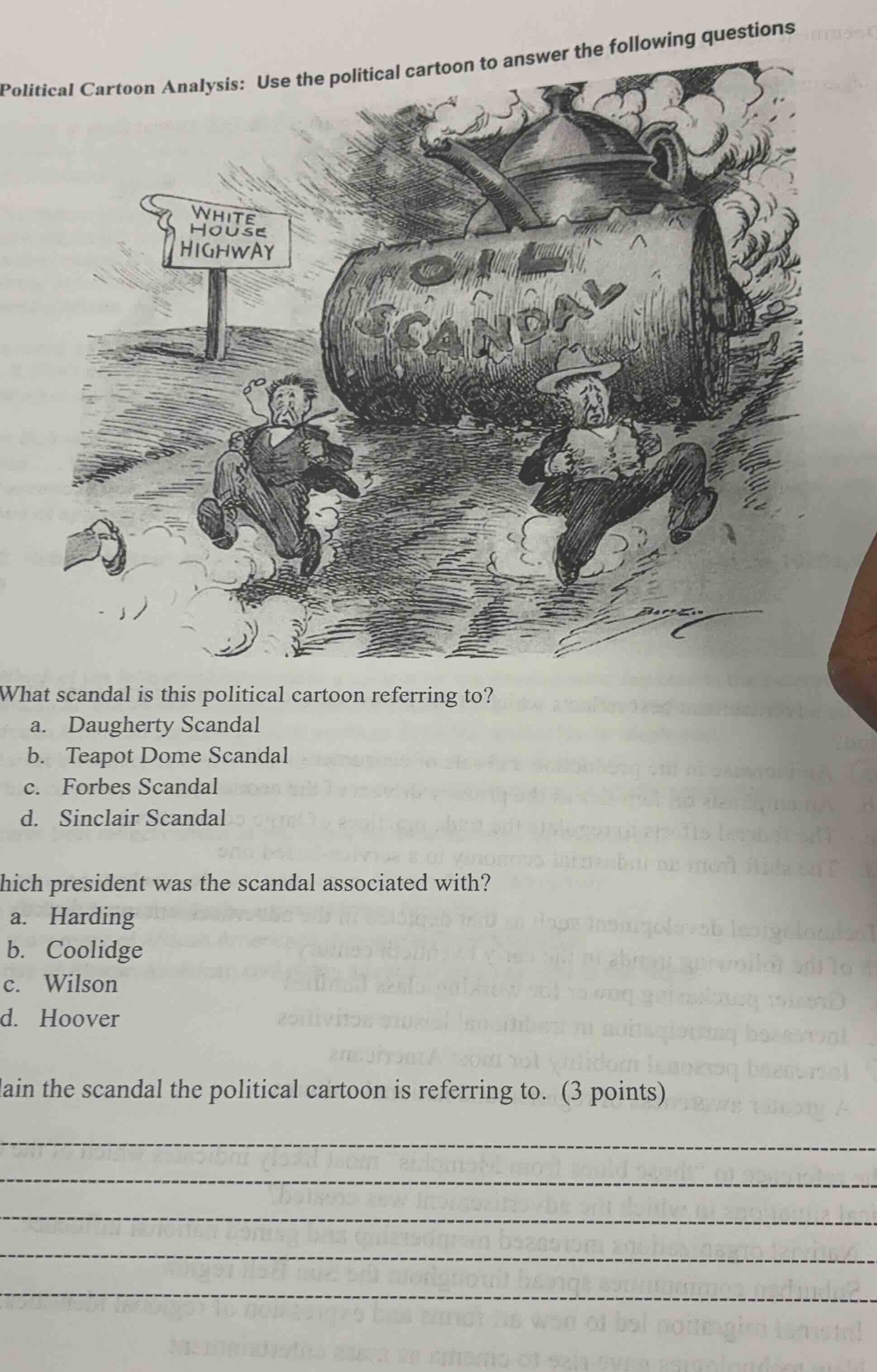 political cartoon analysis: use the political cartoon to answer the fol…