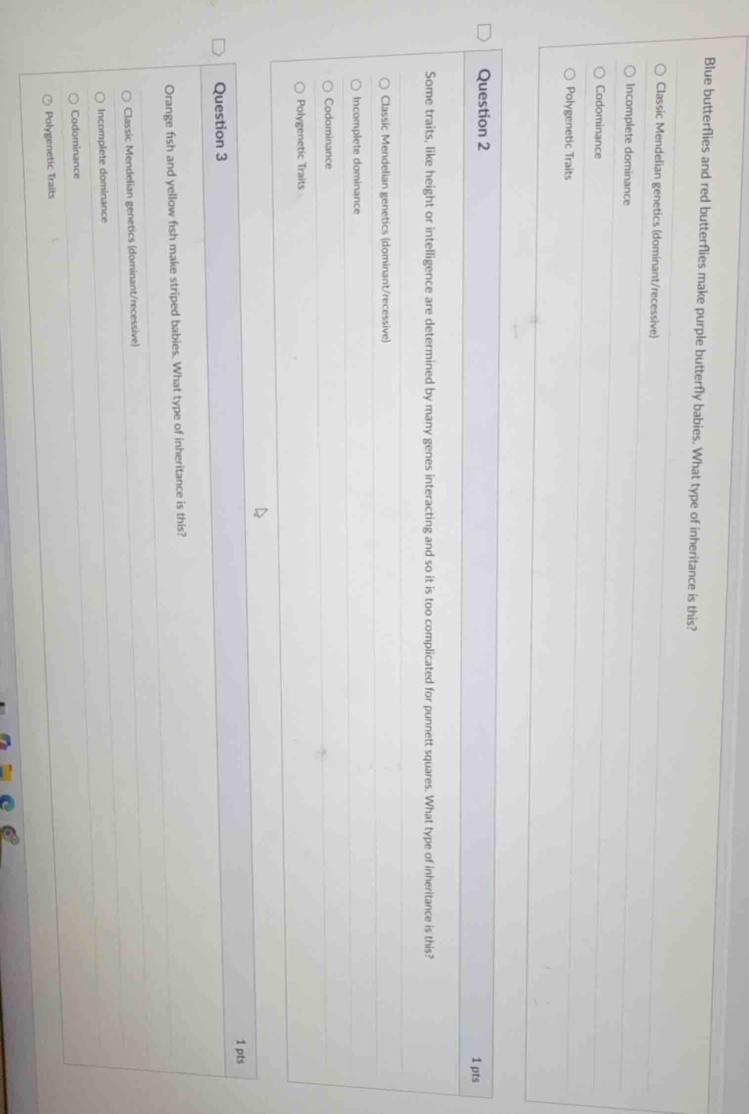 blue butterflies and red butterflies make purple butterfly babies. what…