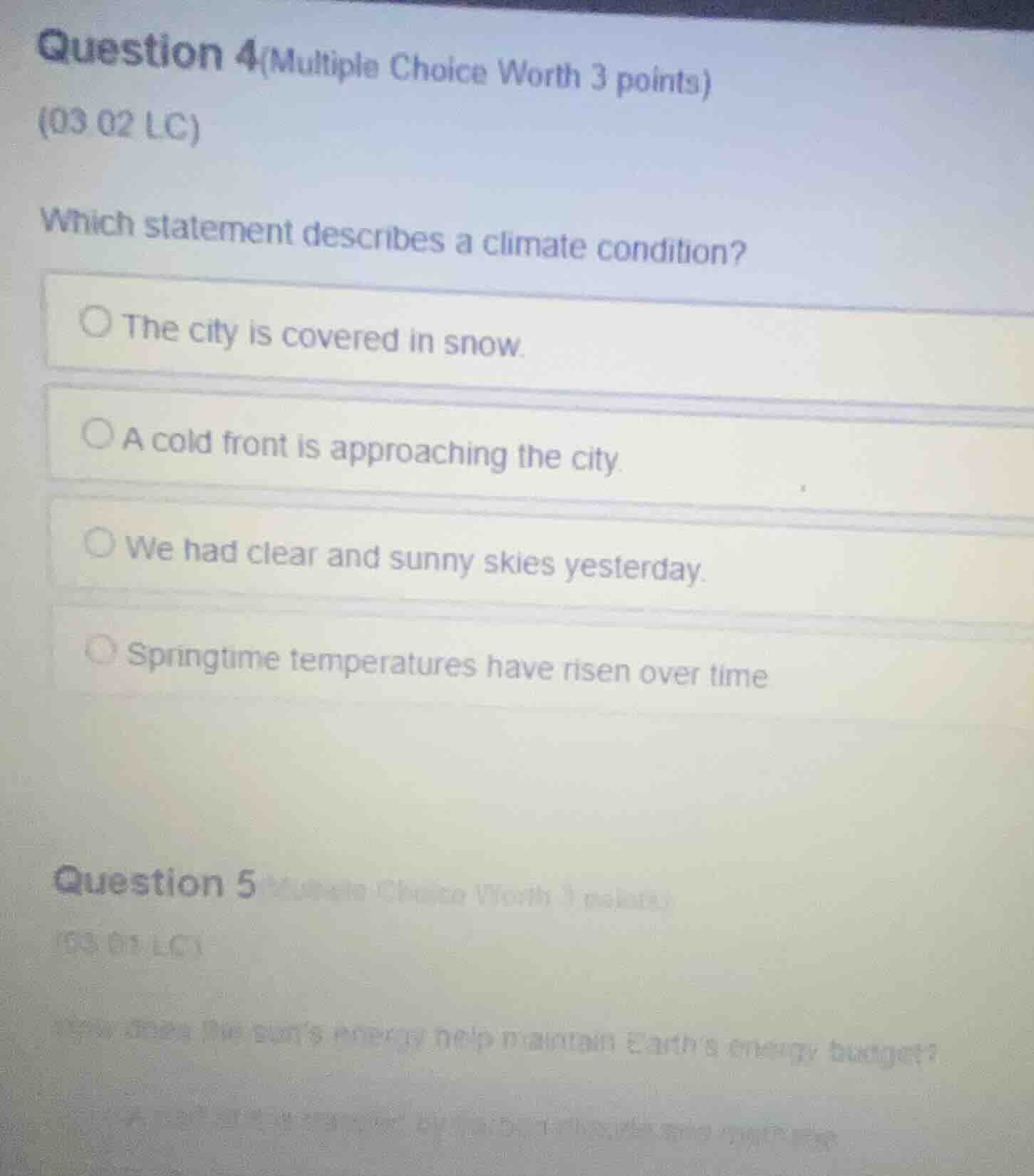 question 4(multiple choice worth 3 points) (03 02 lc) which statement d…