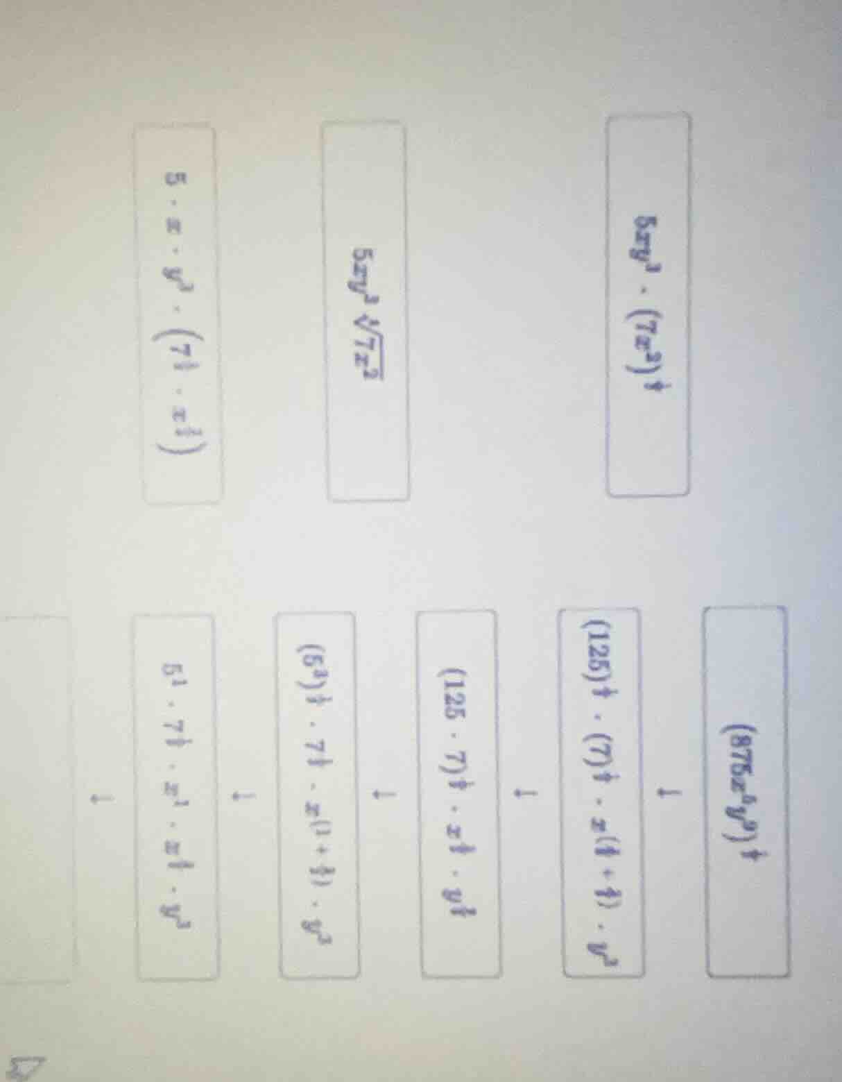 there are some mathematical expressions in the image, such as (5xy^3cdo…