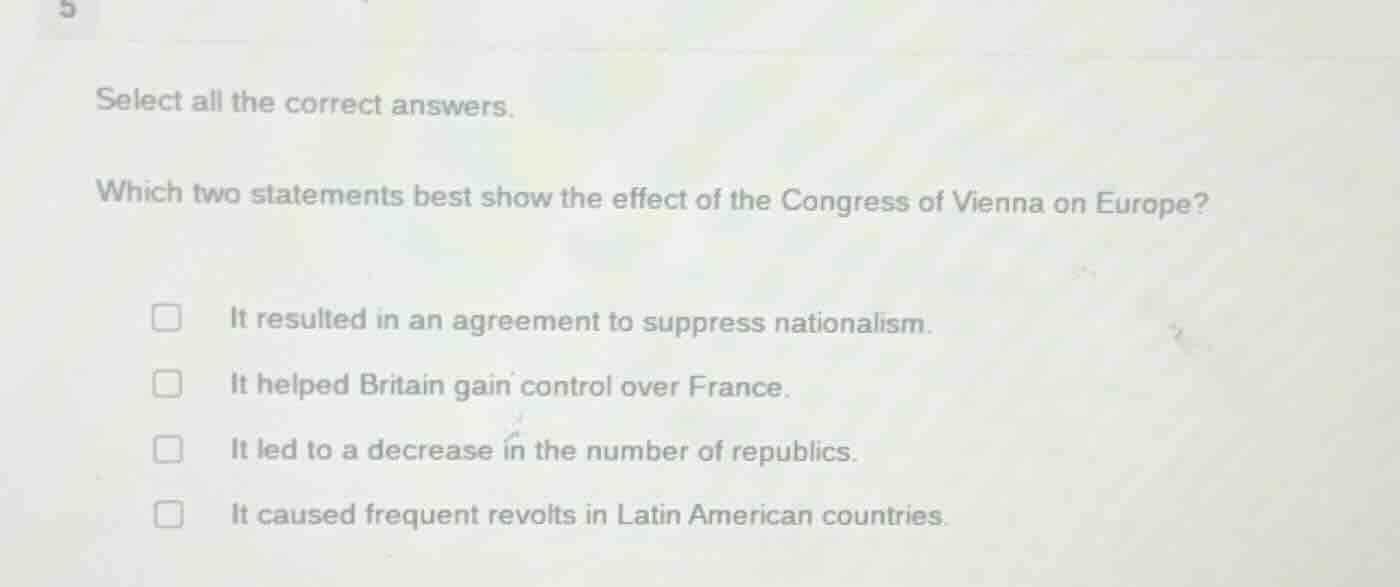 select all the correct answers. which two statements best show the effe…