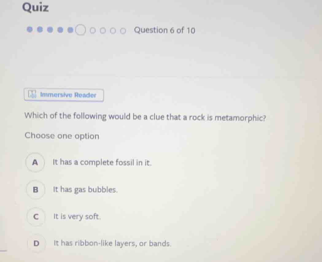 quiz question 6 of 10 immersive reader which of the following would be …