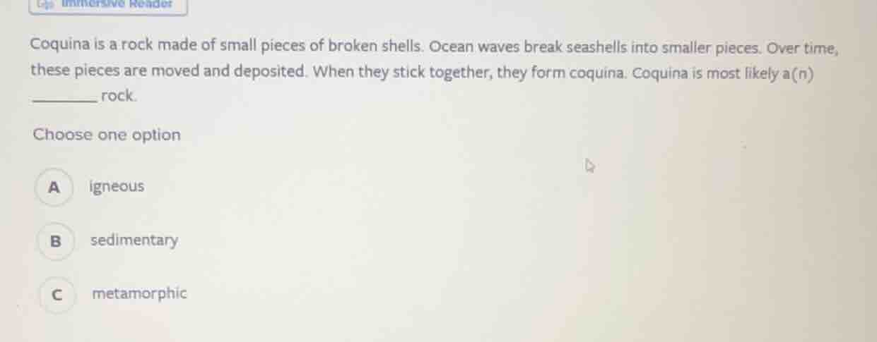 coquina is a rock made of small pieces of broken shells. ocean waves br…