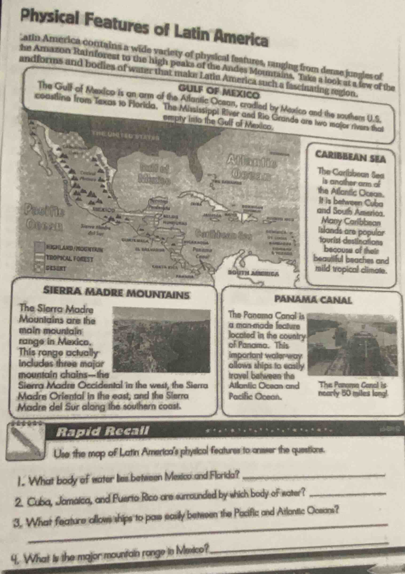 physical features of latin america latin america contains a wide variet…