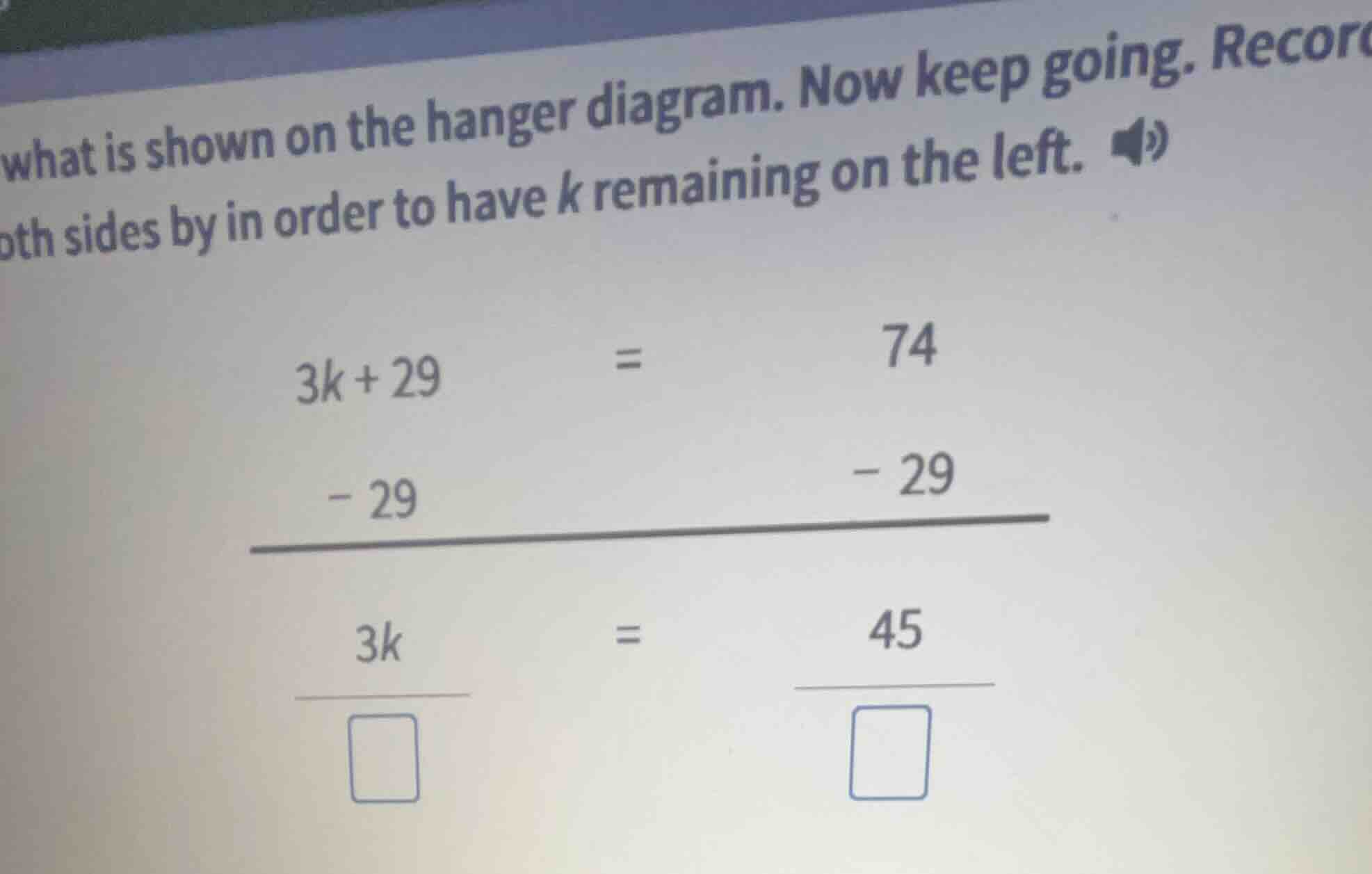 what is shown on the hanger diagram. now keep going. recoroth sides by …