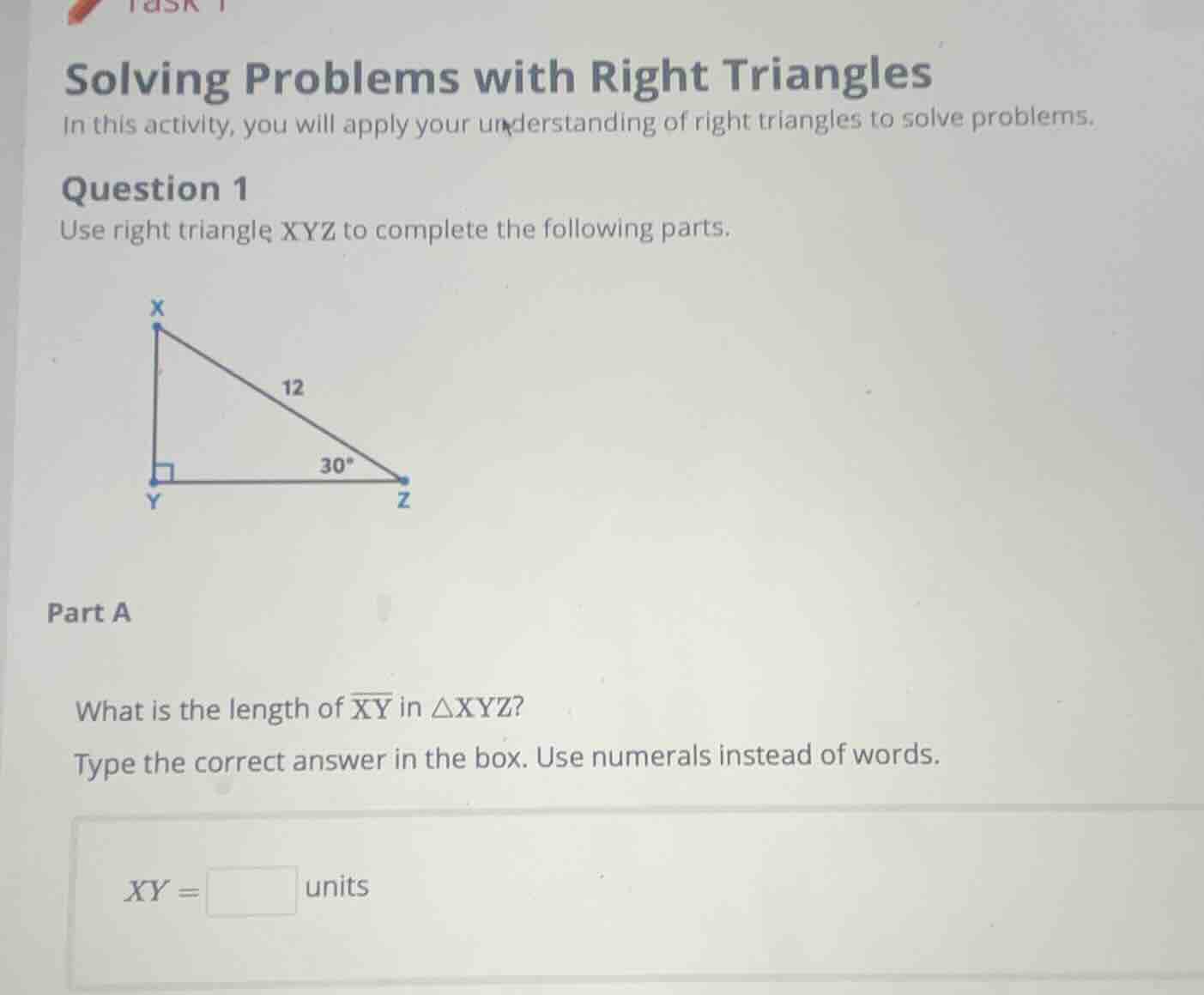 solving problems with right triangles in this activity, you will apply …