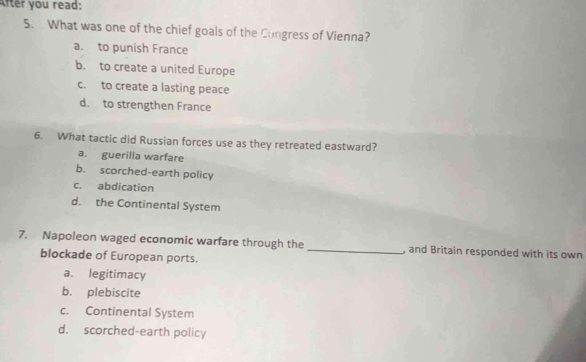 after you read: 5. what was one of the chief goals of the congress of v…