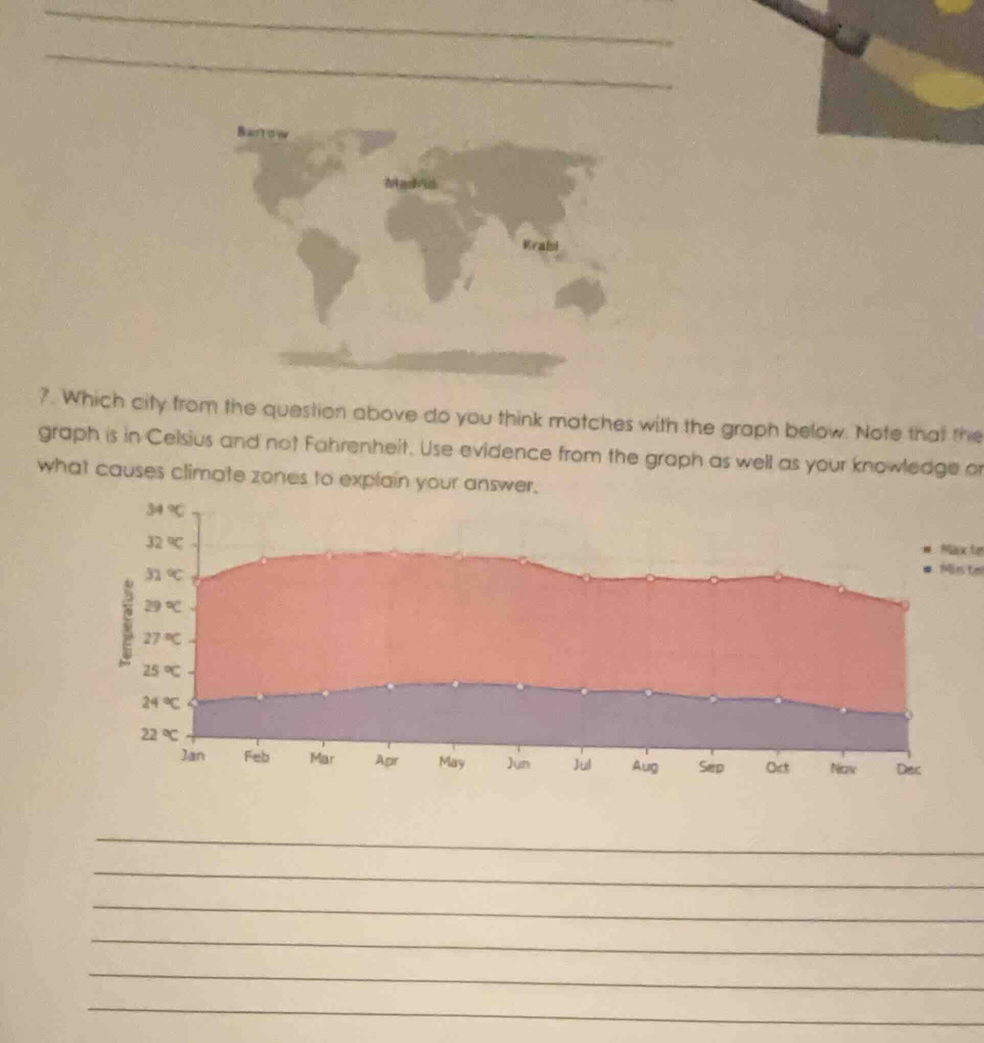 7. which city from the question above do you think matches with the gra…