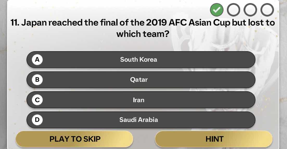 11. japan reached the final of the 2019 afc asian cup but lost to which…