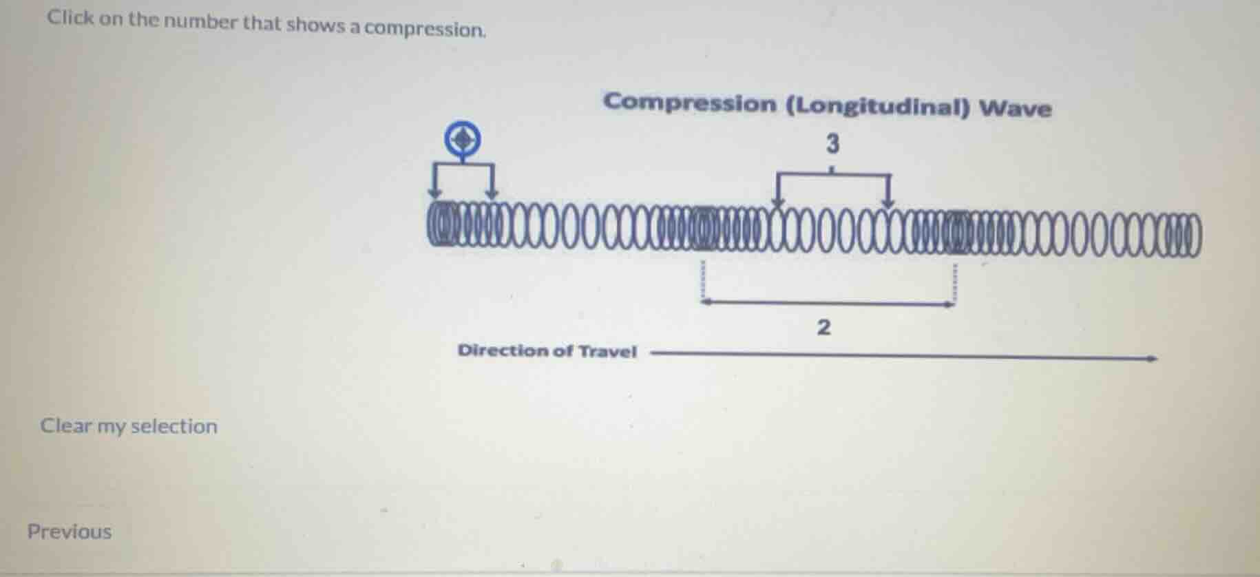 click on the number that shows a compression. compression (longitudinal…