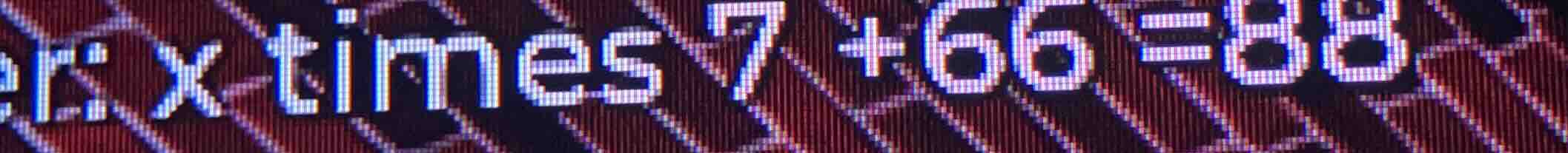 er: x times 7 + 66 = 88