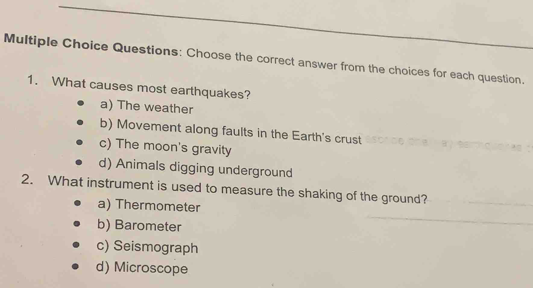 multiple choice questions: choose the correct answer from the choices f…