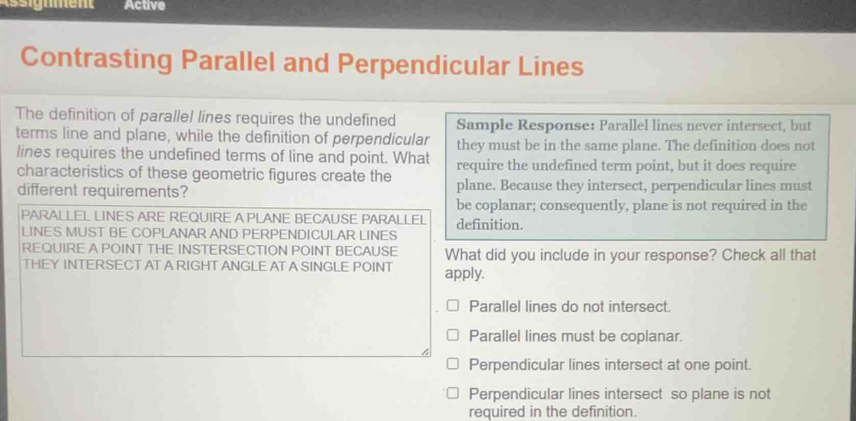 contrasting parallel and perpendicular lines the definition of parallel…