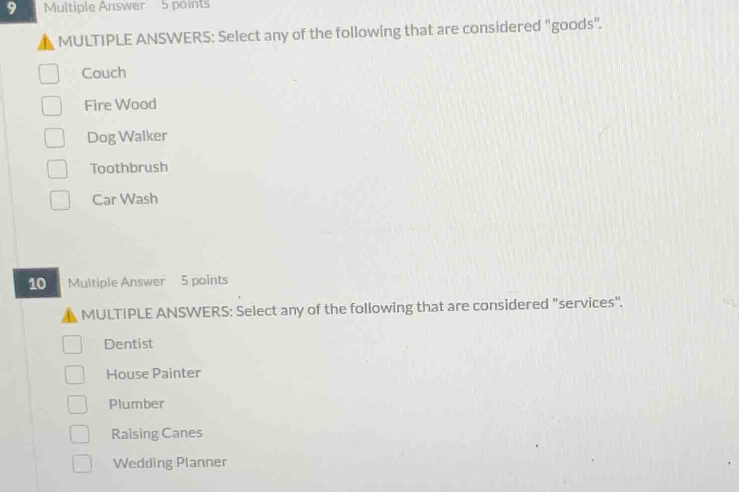 9 multiple answer 5 points ⚠️ multiple answers: select any of the follo…
