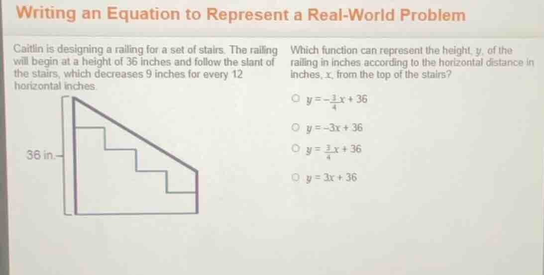 writing an equation to represent a real - world problem caitlin is desi…