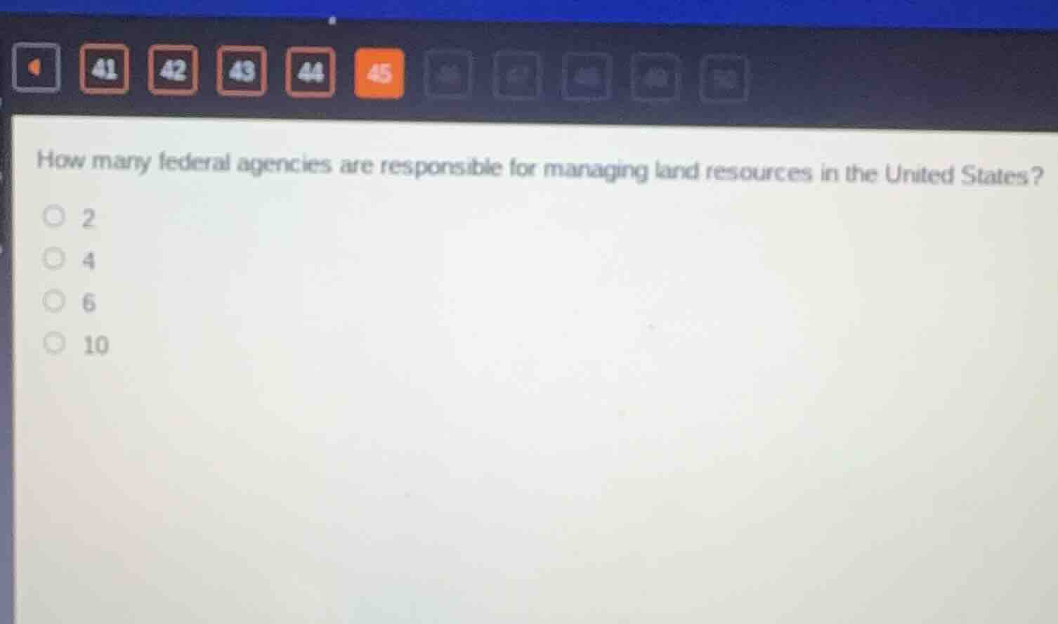 how many federal agencies are responsible for managing land resources i…