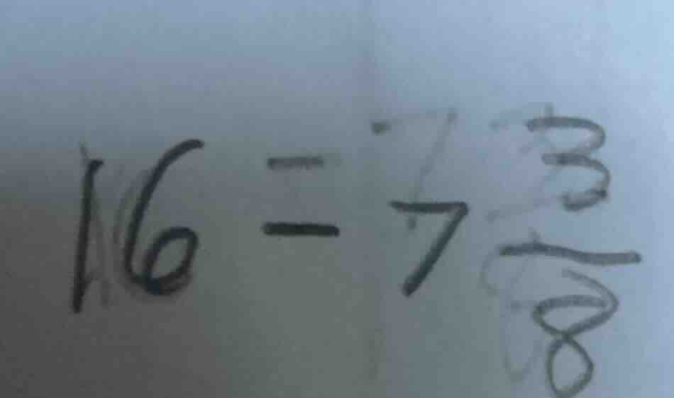 16 - 7\\frac{3}{8}