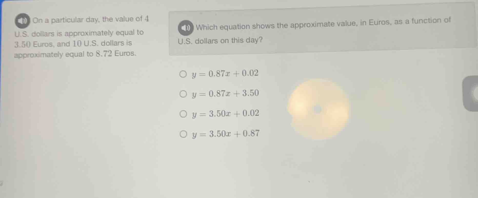 on a particular day, the value of 4 u.s. dollars is approximately equal…