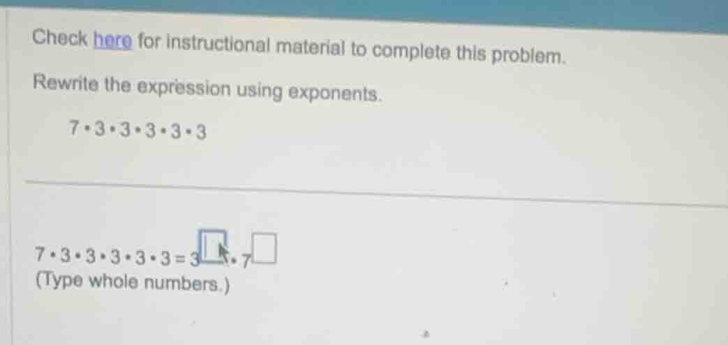 check here for instructional material to complete this problem. rewrite…