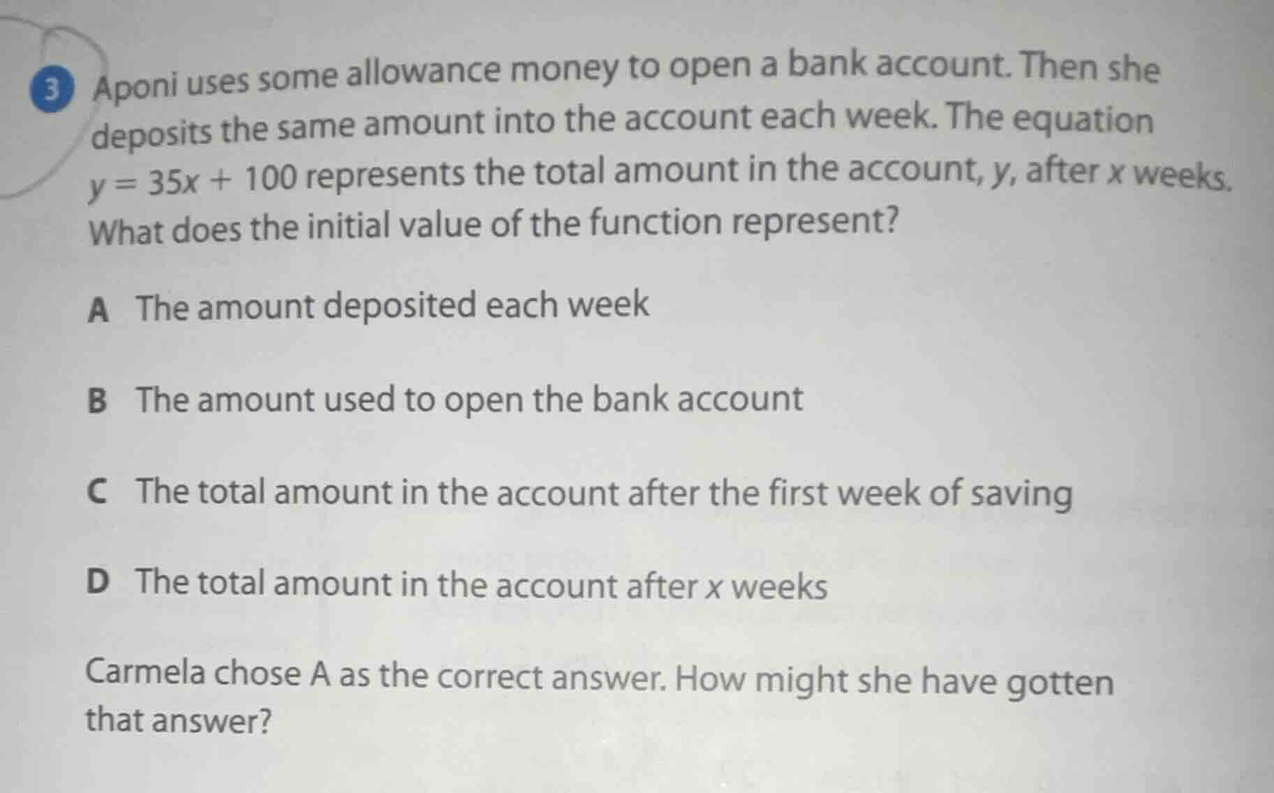 3 aponi uses some allowance money to open a bank account. then she depo…