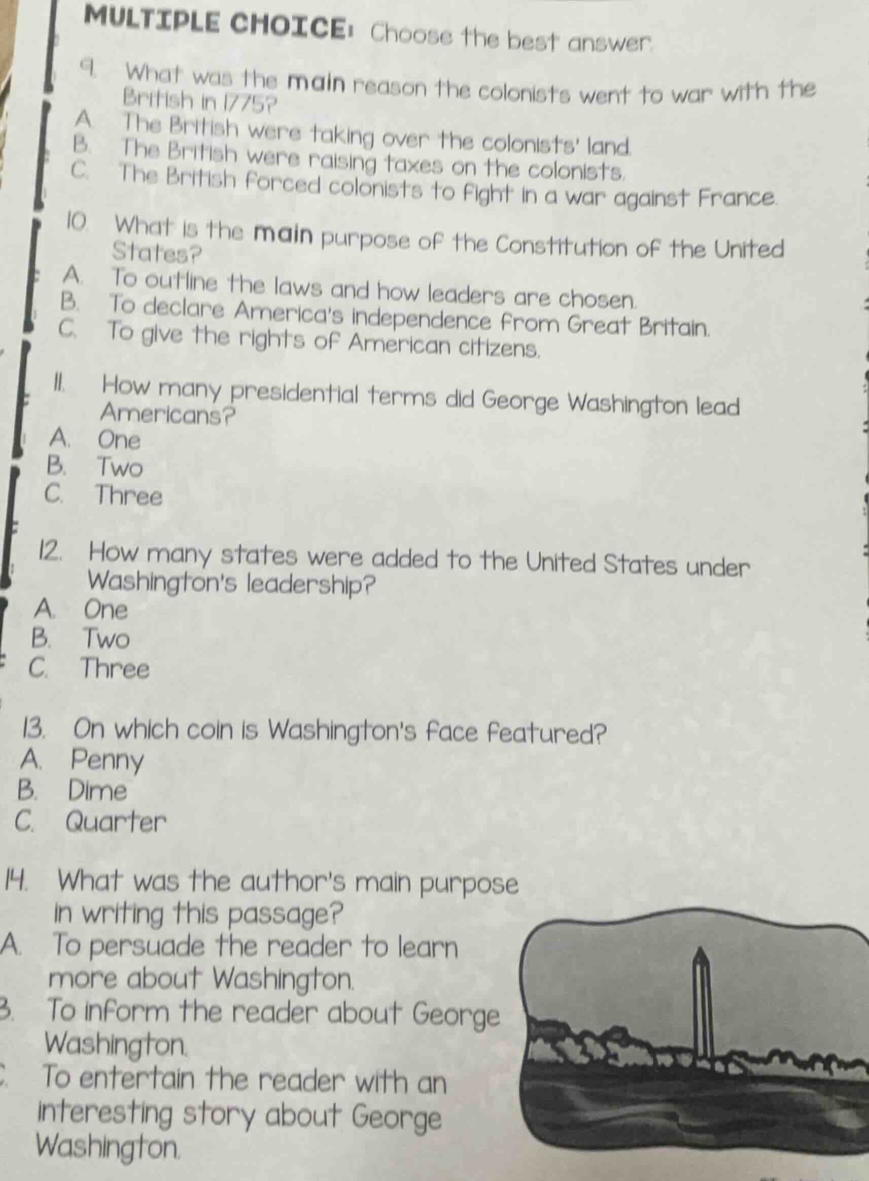 multiple choice: choose the best answer. 9. what was the main reason th…