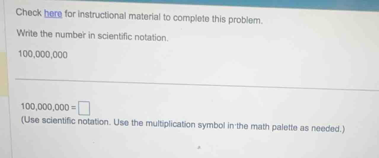 check here for instructional material to complete this problem. write t…
