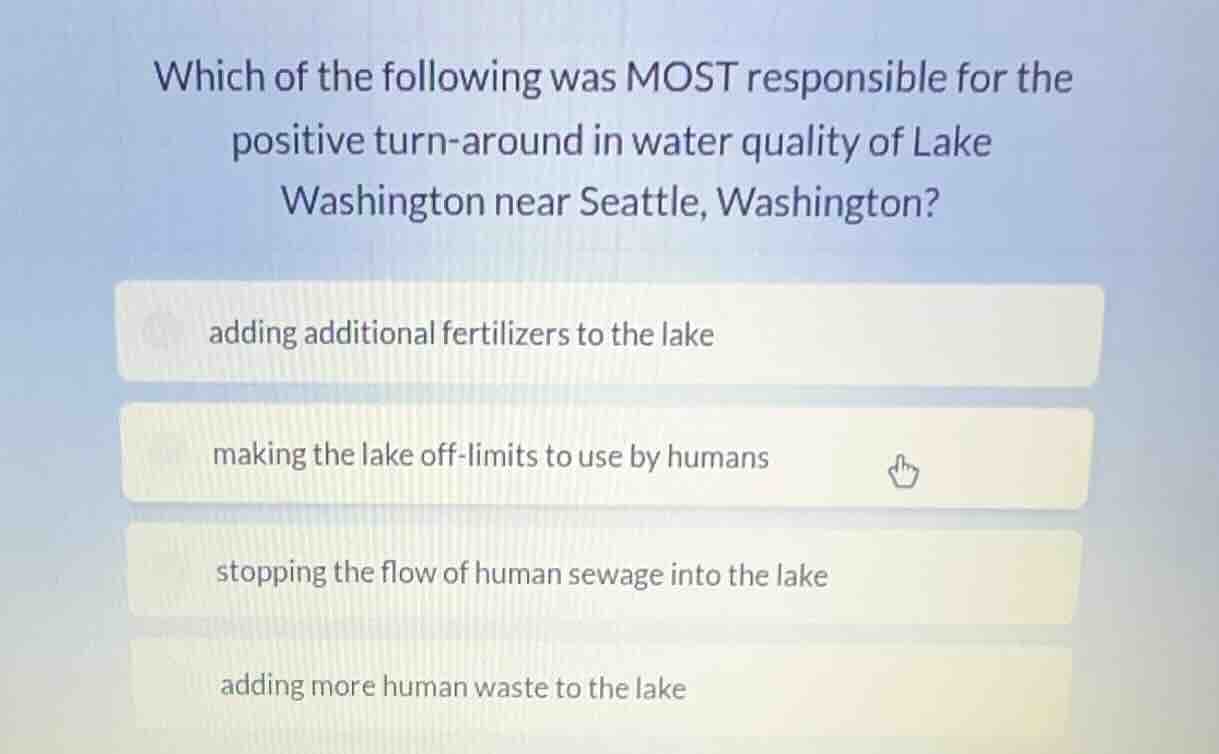 which of the following was most responsible for the positive turn - aro…