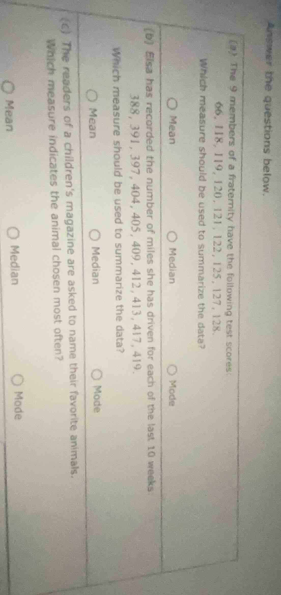 answer the questions below. (a) the 9 members of a fraternity have the …