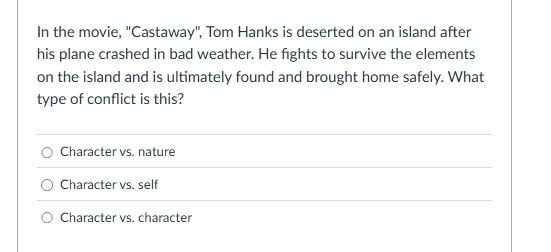 in the movie, \castaway\, tom hanks is deserted on an island after his …