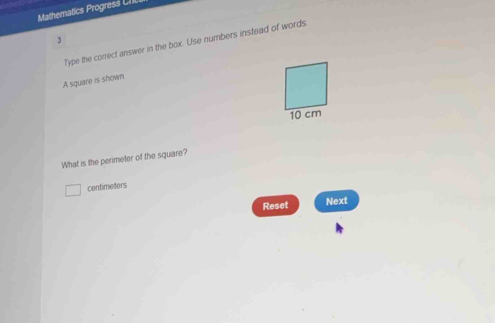 3 type the correct answer in the box. use numbers instead of words. a s…