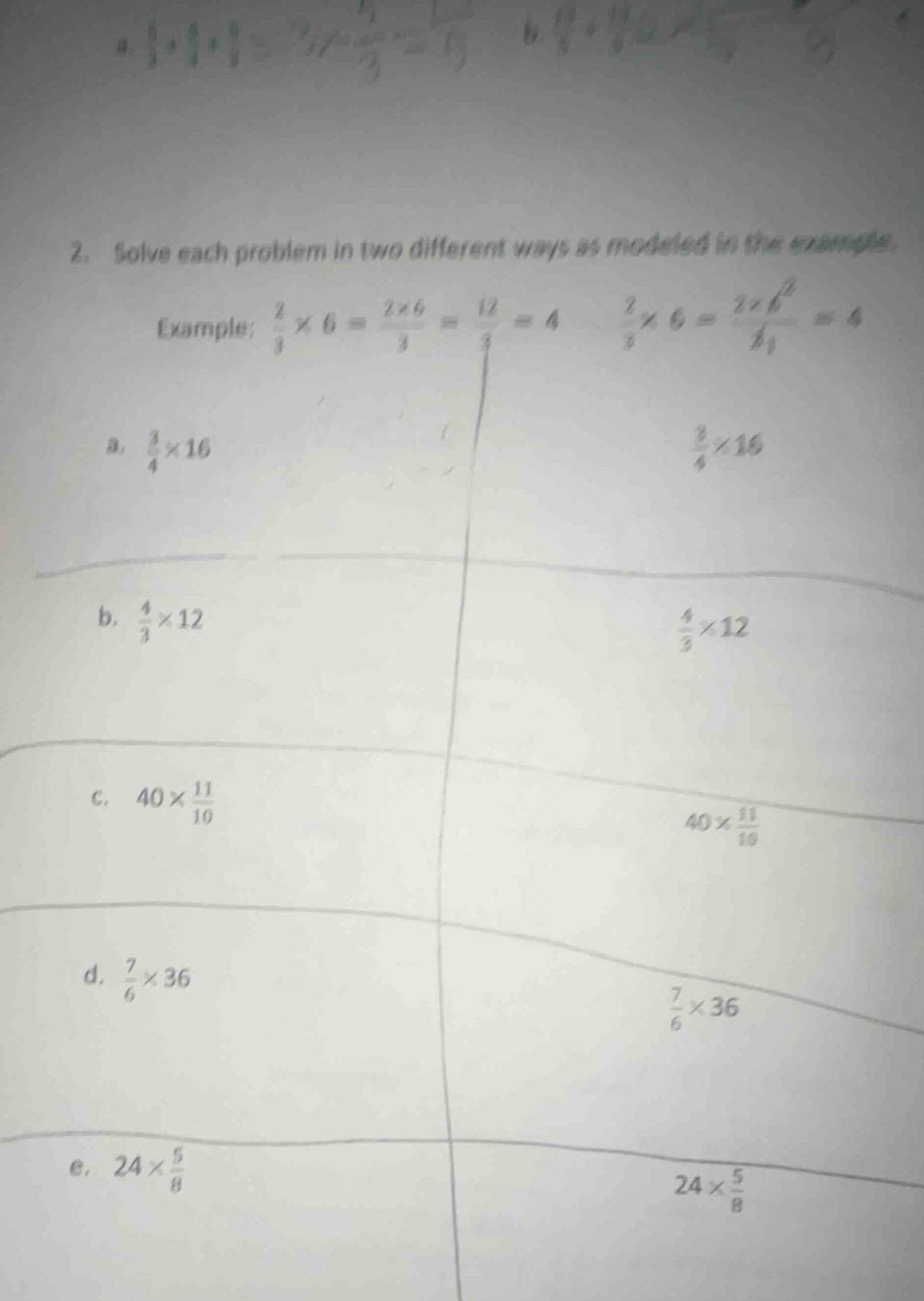 2. solve each problem in two different ways as modeled in the example. …