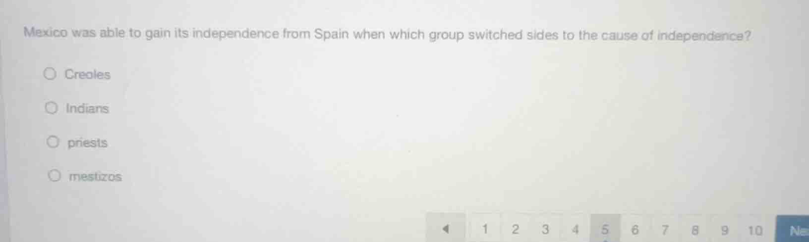 mexico was able to gain its independence from spain when which group sw…