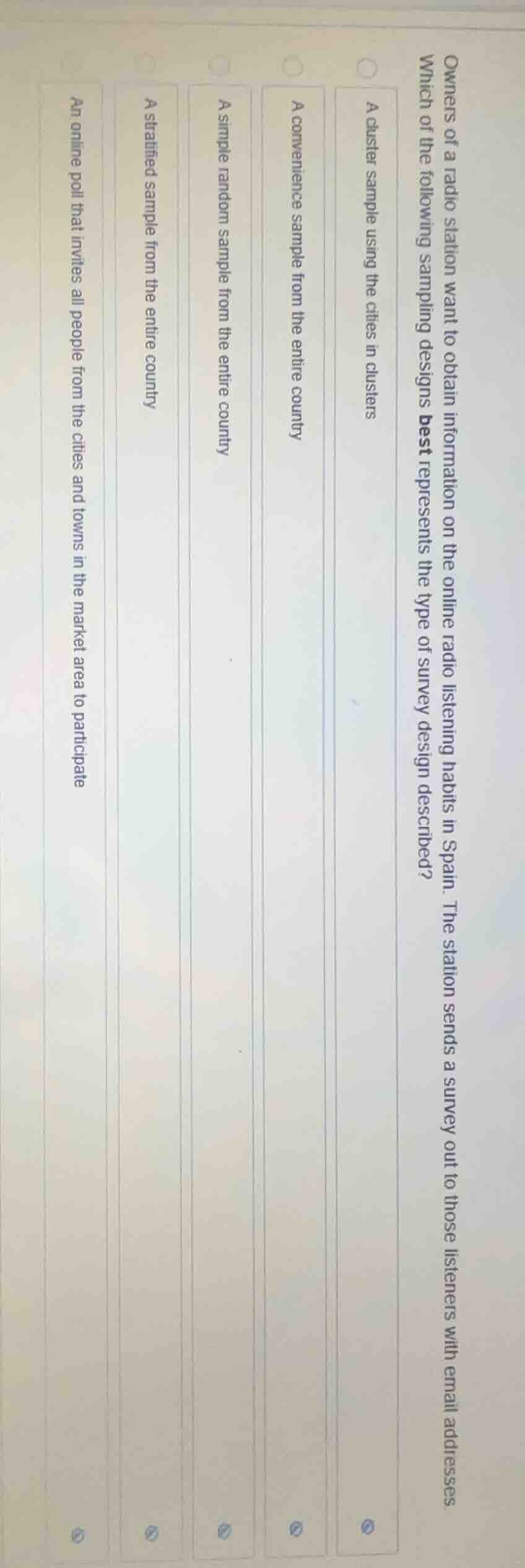 owners of a radio station want to obtain information on the online radi…