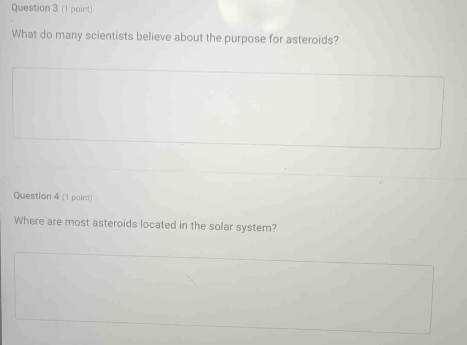 question 3 (1 point) what do many scientists believe about the purpose …