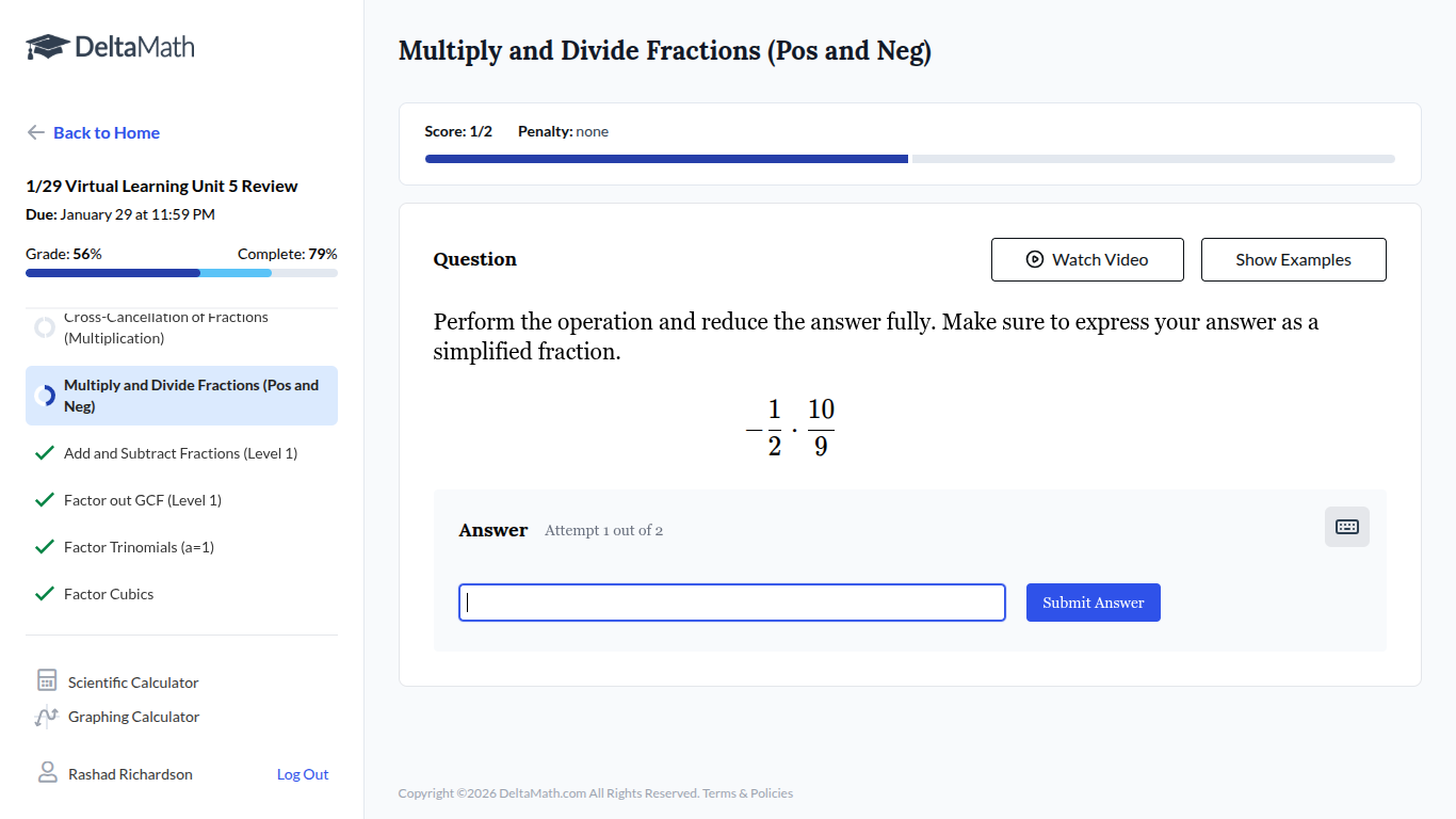 perform the operation and reduce the answer fully. make sure to express…